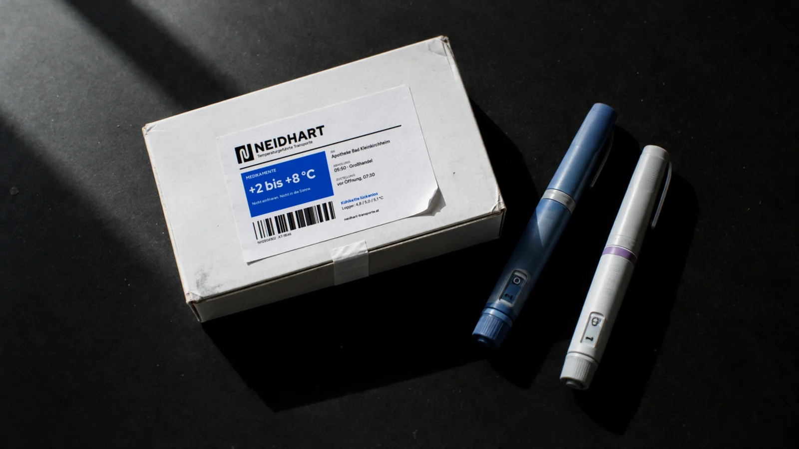 Medikamentenpackung mit Neidhart Etikett